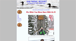 Desktop Screenshot of oakridgeresortcabins.com
